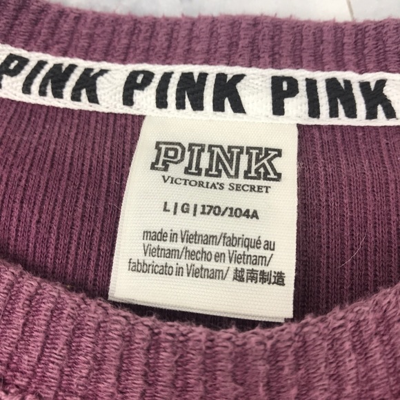 PINK Victoria’s Secret Campus Ribbed Crew Sweater - Picture 7 of 8